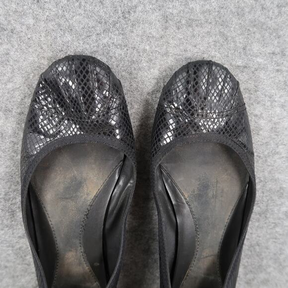 Gap Shoes Womens 10 Ballet Flats Skimmer Slip On Round Cap Toe Black Casual - Picture 8 of 12